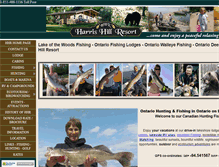 Tablet Screenshot of harrishillresort.com